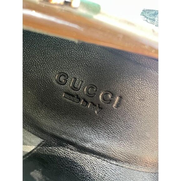 GUCCI Brown Patent Leather Round Toe Pumps Size IT37 - Picture 7 of 11